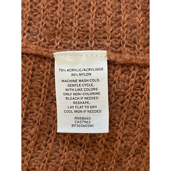 Flare Sleeve Sweater, Oversized, Boxy, Soft Rust Knit, BP., Ladies Large - Picture 7 of 7